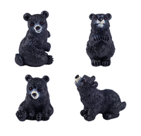 Figurine d'ours noir en résine, souvenir du parc national, décoration de la nature sauvage de l'Alaska, statue d'animal réaliste, cadeau pour les amateurs de nature