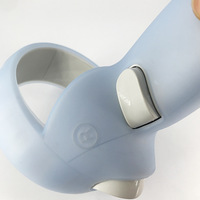 Coque en silicone à double poignée Data Frog pour manette tactile Oculus Quest 2, accessoires de poignée VR