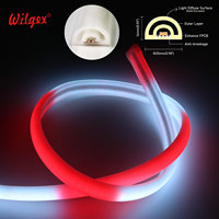Bande LED néon flexible T25 demi-rond facile à plier, lumière uniforme sans points, silicone de qualité alimentaire, sans taches sombres, 24V