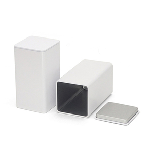 Caja de Metal cuadrada pequeña reciclable para almacenamiento de alimentos de té, galleta <span class=keywords><strong>Rectangular</strong></span> personalizada, Chocolate, caramelo, pastel, caja de lata de embalaje - Product Image 6