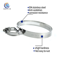 Collier de serrage rapide en acier inoxydable antirouille réglable pour conduites de ventilation industrielles