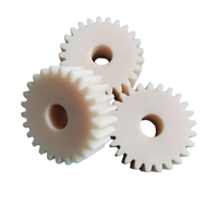 Engrenage en plastique nylon personnalisé, roue en POM, engrenage droit en PA66 POM