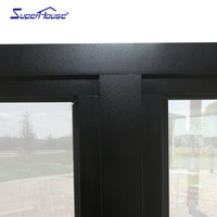 Fenêtre fixe en aluminium à double vitrage, à rupture de pont thermique, insonorisée, sur mesure, résistante aux ouragans, conforme aux normes NOA de Miami-Dade, fabriquée par le fabricant