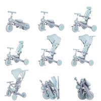 Tricycle multifonctionnel pliable pour tout-petits, bébés et enfants, vélo d'équilibre à 3 roues, tricycle à pédales pour enfants, tricycles pour enfants