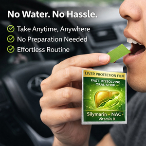 แผ่นอมละลายเร็วสำหรับปกป้องตับ ซิลีมาริน เอ็นเอซี วิตามินบี อาหารเสริมดีท็อกซ์ - Product Image 3