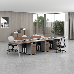 Nhà Máy Bán Hàng Trực Tiếp Bằng Gỗ Nội Thất Văn Phòng Phân Vùng Nhân Viên Văn Phòng Bàn Điều Hành Hiện Đại Ông Chủ Văn Phòng Bảng - Product Image 2