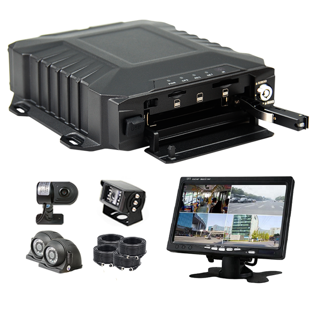 Hybrid Mnvr Cms Remote Monitoring Car Security Recorder School Bus Passenger Counter Camera 4ch 4g Mobile Dvr Gps Wifi Hdd Mdvr