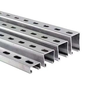 Steel <b>Channel</b> Seismic Rail with Hot-Dip Galvanized Solar Photovoltaic Bracket and Holes Made in Tianjin - Product Image 4