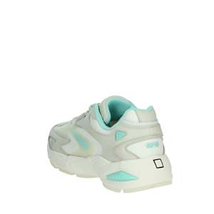<b>D</b>.A.T.<b>E</b>. Donna Sneakers W401-SN-ET-WW Bianco Celeste 37 White <b>Light</b> Blue Canvas Trendy Shoes - Product Image 2