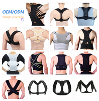 Ceinture de soutien dorsale réglable et respirante, soutien de la clavicule, correction de la posture du dos, universelle pour hommes et femmes, professionnelle
