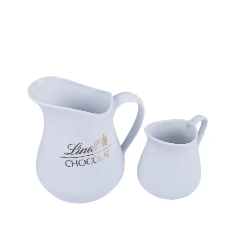 Set di brocca da Latte in porcellana con Logo personalizzato in ceramica brocca arabica per caffè caraffa in ceramica caraffa Latte Latte Latte in ceramica personalizzata per la casa