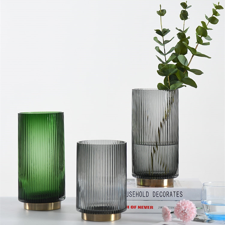 Factory Produced Wholesale Home Decor Glass Flower Vase