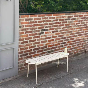 Stile coreano in panche Patio commerciale sgabelli in ferro per caffè e latte negozi di fiori lunghi cortili - Product Image 4