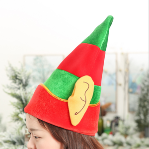 Cappello <span class=keywords><strong>da</strong></span> elfo di natale per bambini adulti con orecchie nuovo regalo di natale verde - Product Image 5