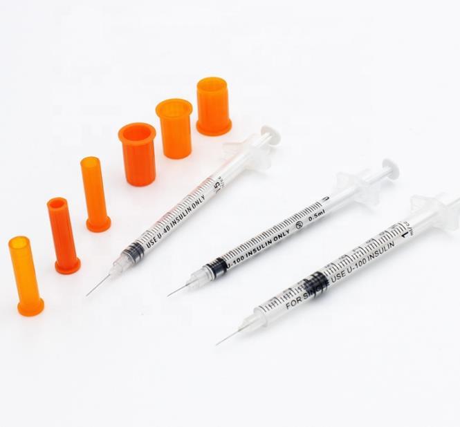 Одноразовые медицинские использования 0.3cc 0,5 мл 1 мл инсулиновый шприц с ИСО одобренный CE