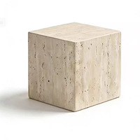 Socle de présentation hexagonal en travertin de Guangzhou, fabrication originale, écologique, durable, imperméable, pour musée