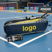 Sac à raquettes isotherme à double compartiment avec logo personnalisé, sac à dos, sac à bandoulière, sac à main pour le badminton et le tennis