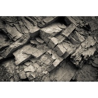 Conception de papier peint de grain de bois de fond de texture de roche noire 3D