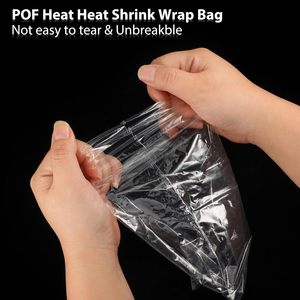 Shrink <b>Wrap</b> Bags 10 X 14 Inch Clear Odorless Pof <b>Heat</b> Seal For Packaging Soap Book Bath Bombs - Product Image 6