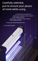 Lampe anti-moustiques USB d'intérieur et commerciale à haute tension, nouveau design, avec brosse de nettoyage intégrée