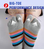 Chaussettes Tabi pour femmes, colorées, à motifs floraux, antidérapantes, à deux orteils, chaussettes personnalisées à orteils séparés, chaussettes en coton pour unisexe, décontractées et pour porter avec des tongs