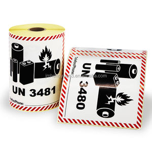 Autocollants d'avertissement de danger pour batteries lithium-ion <span class=keywords><strong>UN</strong></span> <span class=keywords><strong>3480</strong></span> <span class=keywords><strong>UN</strong></span> 3481 - Product Image 2