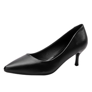 <span class=keywords><strong>Azafata</strong></span> <span class=keywords><strong>de</strong></span> vuelo para mujer, tacones altos, etiqueta, zapatos individuales, tacones finos puntiagudos, zapatos <span class=keywords><strong>de</strong></span> trabajo profesionales, zapatos formales <span class=keywords><strong>de</strong></span> cuero negro - Product Image 5
