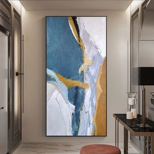100% peint à la main grande taille moderne abstrait peinture à l'huile toile à la main minimaliste Beige <span class=keywords><strong>vert</strong></span> Art déco Design pour la décoration intérieure - Product Image 5