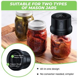 2025 New 3-in-1 Handheld Electric Vacuum Sealer with USB/<b>Battery</b> Power Multifunctional Plastic Mason Jar Vacuum Sealer - Product Image 3