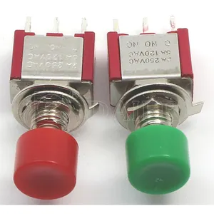 DS-612 DS-613 High Quality Push Button Switch 6MM Momentary SPDT ON-ON ON-(ON) 2A 250VAC/ 5A 125VAC Mini Push Button