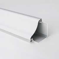 Fabricant direct, luminaire linéaire triangulaire à LED série 6000, sur mesure, moderne, blanc, carré, en aluminium, pour villa, hôtel
