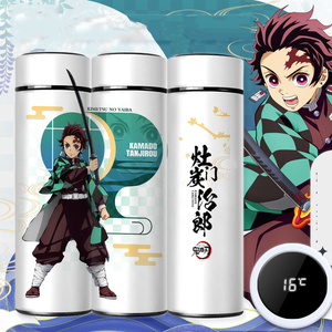 30 Estilo Demon Slayer: <span class=keywords><strong>Kimetsu</strong></span> <span class=keywords><strong>no</strong></span> <span class=keywords><strong>Yaiba</strong></span> Tanjirou Nezuko Inosuke Dibujos animados Anime japonés Taza de agua Taza de vacío - Product Image 1