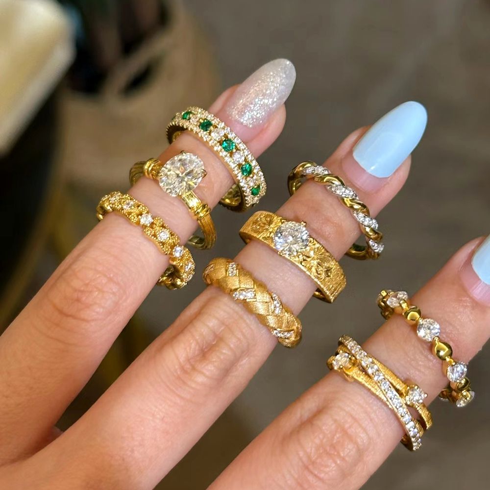 Tanishq Gold Rings Female Price Stylish affordable