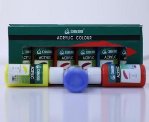 <span class=keywords><strong>Peinture</strong></span> acrylique <span class=keywords><strong>professionnelle</strong></span> Chinjoo 2 fl.oz (59 ml) finition mate pour travaux manuels - Product Image 4