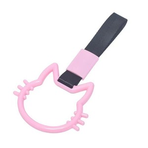Cartoon Kitty <b>Cat</b> Car Static Electricity Strip Hanger Rear Bumper Interior Hand Pull <b>Ring</b> Decorative Body ABS Material - Product Image 3
