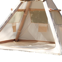 Tente de camping gonflable portable et imperméable, abri pyramidal, tentes en tissu Oxford résistant, tente de camping en plein air