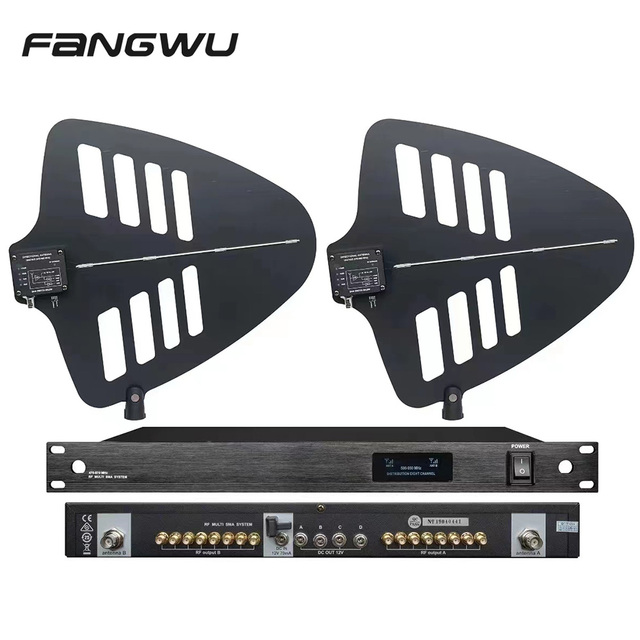 Signal Distributor Antenna Distribution System Wireless Microphone 16 UHF Channel Signal Booster Amplifier
