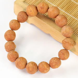 Phoenix Eye Bodhi Seed <b>Bracelet</b> Single Strand 13-14mm Unisex Religious Jewelry Collectible Nepalese Prayer Beads - Product Image 3
