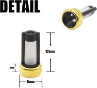 Injecteur de carburant universel 101 Micro filtre à panier 6mm X 3mm X12mm pour kit de réparation Asnu03c
