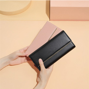 <span class=keywords><strong>Portefeuille</strong></span> pour femmes, design tendance, pochette en <span class=keywords><strong>cuir</strong></span> véritable, cadre métallique, <span class=keywords><strong>portefeuille</strong></span> à trois volets pour femmes - Product Image 3