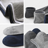 Bonneterie en coton pour hommes, couleur unie, respirantes, bateau, absorbe la sueur, coupe basse, cheville courte avec Logo, vente en gros, 5 pièces