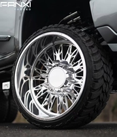 FANXI 24x12 8x6.5 pour Dodge Ram 2500 22x12 pour Yukon 6x5.5, entraxe 26x16 8x180 pour camion Duramax avec enjoliveurs flottants