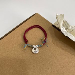 Bracelet porte-bonheur Yinruitai S925 en argent sterling, cordon rouge, bracelet tressé DIY pour femme, charme du signe du zodiaque - Product Image 2