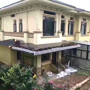 กันสาดโพลีคาร์บอเนตแผ่นกันสาดอลูมิเนียมกันฝนแบบทึบกันสาดกลางแจ้ง - Product Image 5