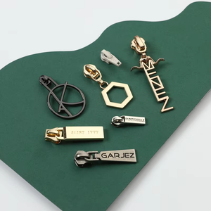 Tiradores de cremallera metálicos personalizados OEM al por mayor para bolsos y ropa, para cremalleras de 3 hilos # 5 #   Cremallera - Product Image 6