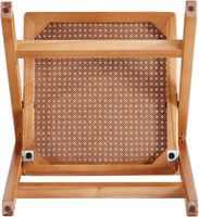 Chaise de salle à manger en rotin en bois massif Mobilier de maison pliable pour café et salle à manger