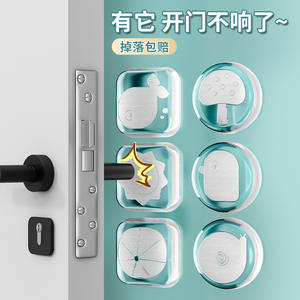 สติ๊กเกอร์ติดประตูซิลิโคนป้องกันการชนกันรูปแบบการ์ตูนตัวป้องกันผนังแบบมีกาวในตัวตกแต่งบ้าน 1 เมตรเคลือบด้าน - Product Image 3