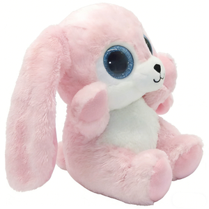 Peluche de lapin personnalisée, animal en peluche lapin, peluche de lapin rose, lapin mignon aux oreilles tombantes - Product Image 1