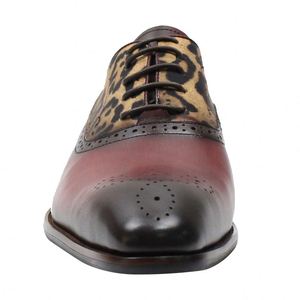 Custom Made China Lightweight Leopard Print Oxford Dress <b>Shoes</b> Business Genuine - Product Image 4