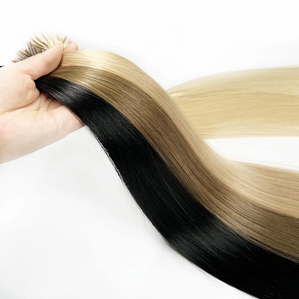 Premium Kwaliteit K Tip Haar 100% Russische Cuticula Uitgelijnd Virgin Remy Human Hair Pre-Bonded U Tip Hair Extension